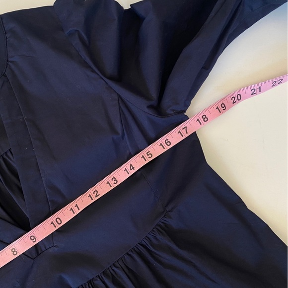 Tuckernuck || Pomander Place Cotton Poplin Kenzo Dress Navy Blue Small - Picture 7 of 8